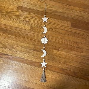 Handmade Star, Moon, and Sun hanging wall decor